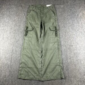 American‎ Eagle Pants Women's 000 25x27.5 Baggy Wide Leg Dreamy Drape Cargo NEW